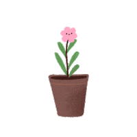 notienatsu pink flower pink flower cute flower Sticker
