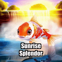 Koi Fish Sunrise GIF by TheConfishius