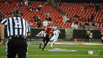 Hit Hard College Football GIF by Miami Hurricanes