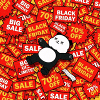 Black Friday Holiday Sale GIF by Kanpai Pandas