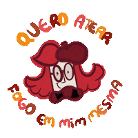 avidademargie margie avidademargie fogo raiva autosabotagem me odeio Sticker