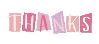 Pink Thank You Sticker