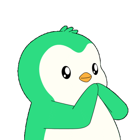 Penguin Please Sticker by Abster