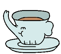 Alice In Wonderland Coffee Sticker by CsaK