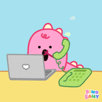 Happy Work From Home GIF by DINOSALLY