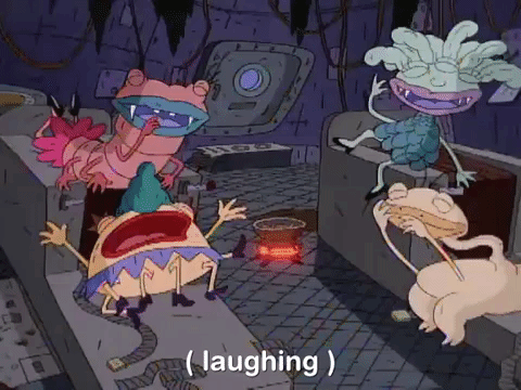 nickrewind giphydvr nicksplat aaahh real monsters giphyarm044 GIF