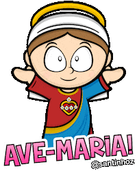 Nossa Senhora Jesus Sticker by Santinhoz