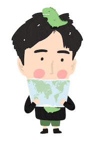 Travel Map Sticker by Patricia Tjandra