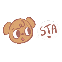 Confused Dog Sticker by Loune__e
