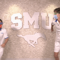 Mens Tennis GIF by SMU Mustangs