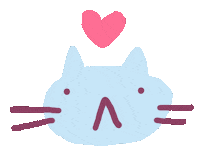 Cat Love Sticker by Sara Maese