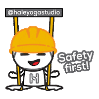 haleyogastudio hale safetyfirst aerialyoga haleyoga Sticker