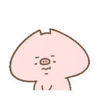 Pig What Sticker by 豚豚TunTun