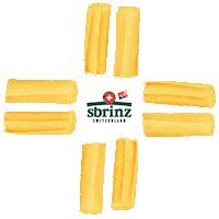 sbrinz cheese kase rollen aop Sticker
