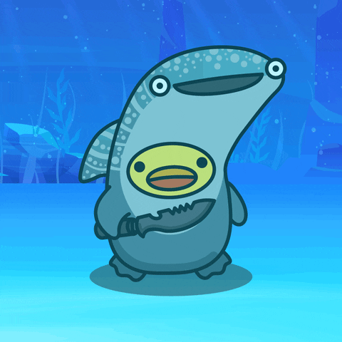 digitalducks giphyupload stabby quacks cartoon duck GIF