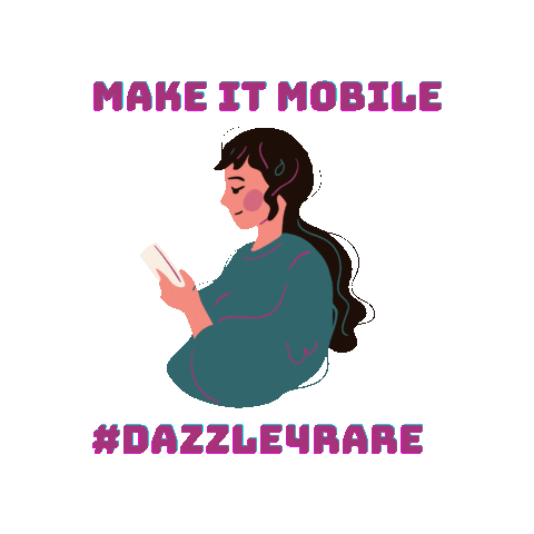 dazzle4rare giphygifmaker mobile awareness rare disease Sticker