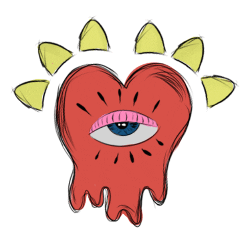 Heart Eyes Sticker