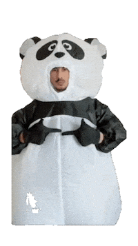 Panda Hello Sticker