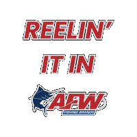 Fish Reeling In Sticker by AFW Fishing Brands