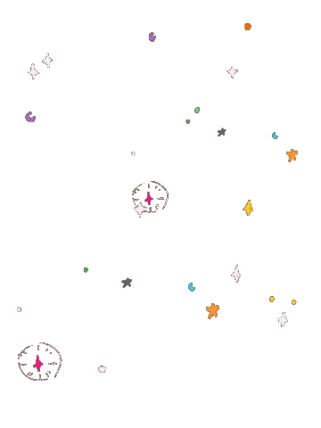 Star Moon Sticker