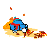 Fall Leaves Sticker by Wheelzy