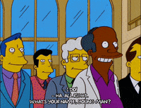 homer simpson running GIF