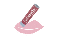 Pink Love Sticker by Lovella Organics