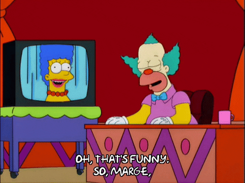 pretend marge simpson GIF