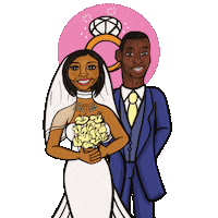 Black Woman Love Sticker by JellaCreative