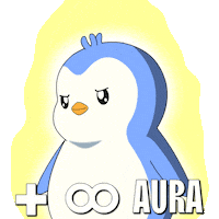 Penguin Aura Sticker by Pudgy Penguins