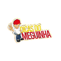 Centermegaoficial amarelo dica vermelho meguinha Sticker