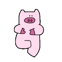 Pig Spinning Sticker