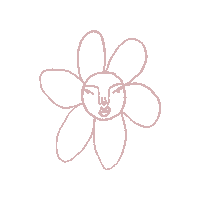 wateryourselfmcr pink flower doodle flowergirl Sticker