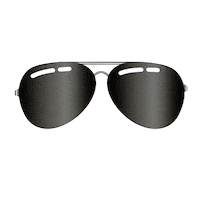Asteca glasses plane airplane pilot Sticker