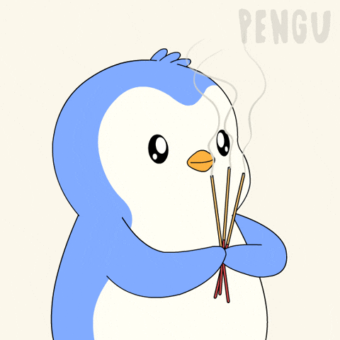 Money Pray GIF by Pudgy Penguins