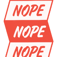 No Thanks Sticker by AUDIENCE Network