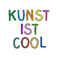 Kunst Ist Cool Sticker by Kind und Kunst