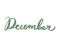 aile_design calligraphy december 12 calendar Sticker