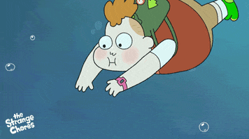 Look Around Swimming GIF by Ludo Studio