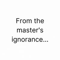 Wisdom Ignorance GIF by THEOTHERCOLORS