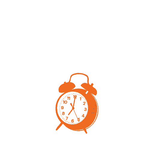 Orange Clock Sticker by #LifeAtGartner