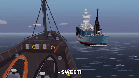 ocean boat GIF by South Park 