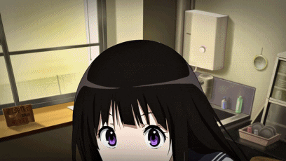 excited chitanda eru GIF