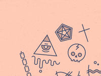 party skull GIF by Allison House