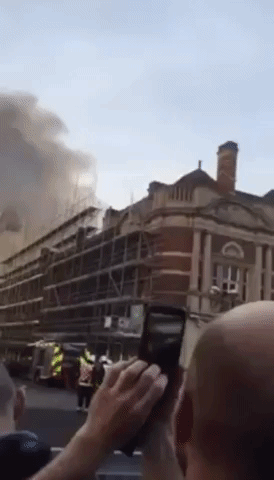 Fire Rips Through London Arts Center