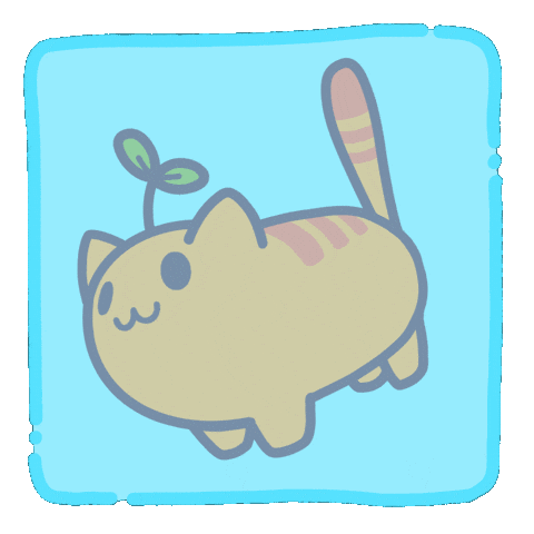 Ice Cube Cat Sticker by Castaways