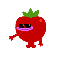 Tomato Smirking Sticker by Teach Your Monster