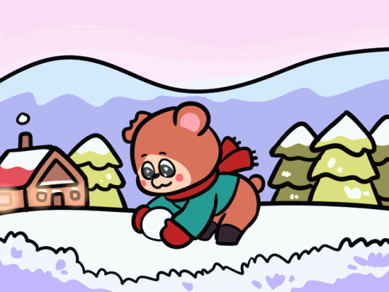 BerajiBears giphyupload snow joyful berajibears GIF