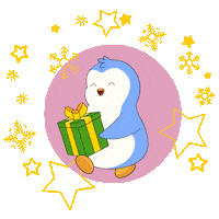 Give Santa Claus Sticker by Pudgy Penguins