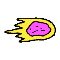 space rock Sticker by Mr Tronch